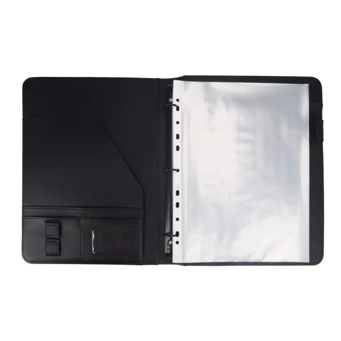Black Business A4 PU Leather File Folder