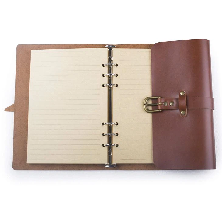 Buckle A5 Refillable Leather Journal Cover