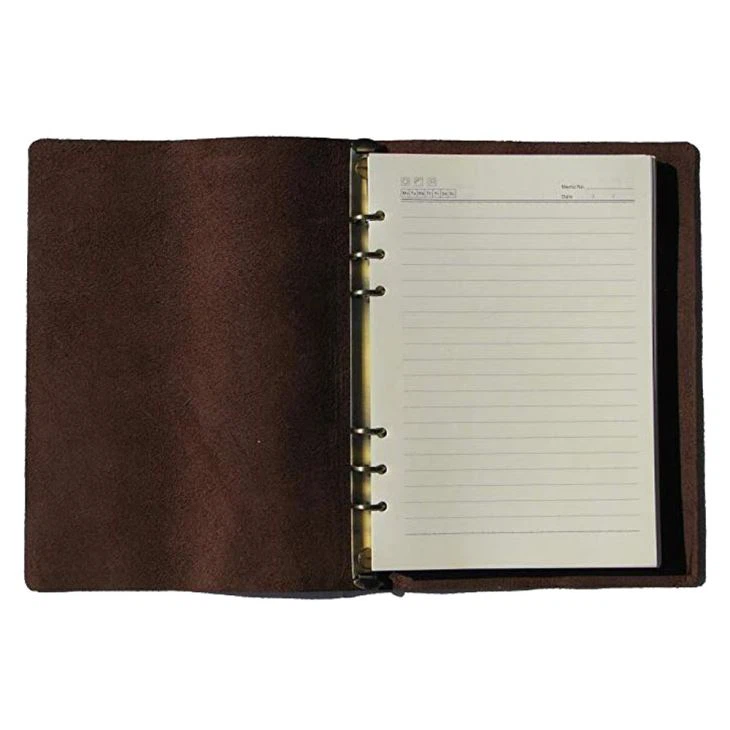 refillable leather journal cover