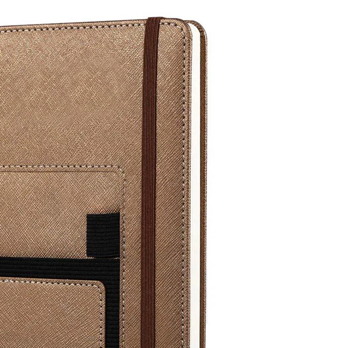Leather Notebook With Phone Pocket