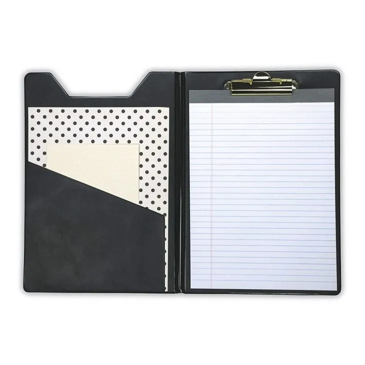 PU Leather Folder With Clip