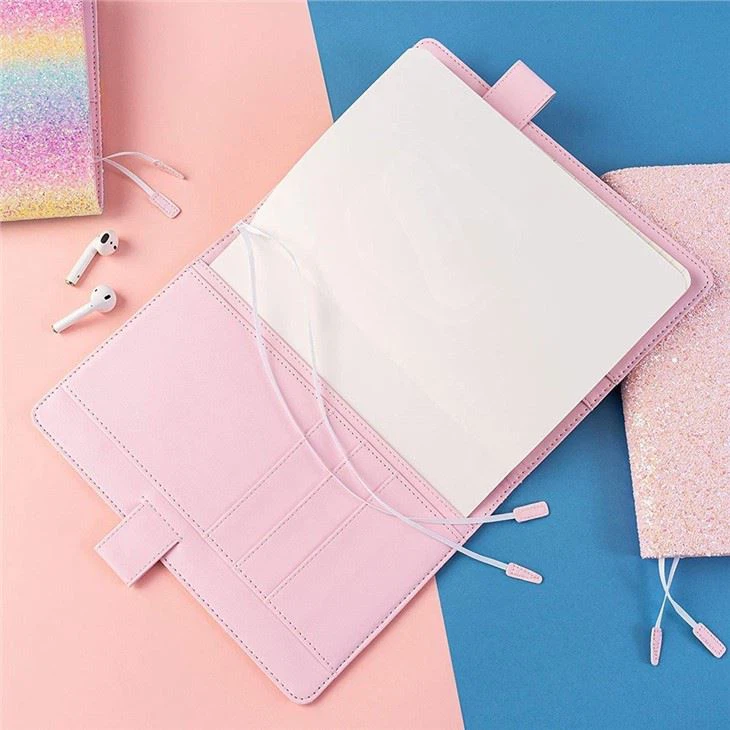 Lined Leather Cover Notebook